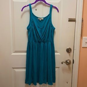 COPY - Teal Loft Strappy V-neck Dress Medium
